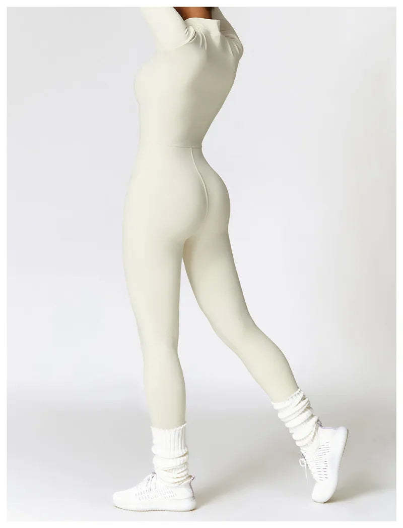 Sports Jumpsuit With Zipper