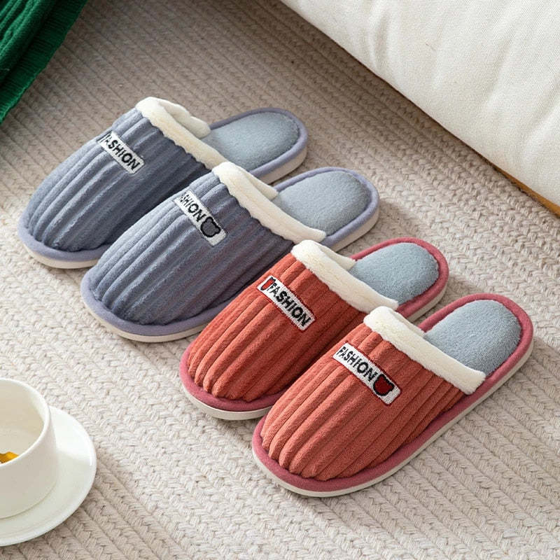 Women Cute Slippers Cushion Soft Plush Indoor Shoes