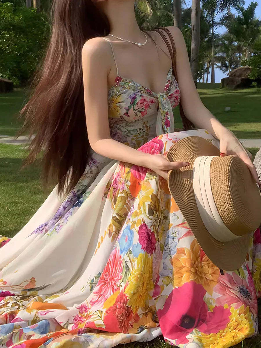 Boho Floral Summer Dress
