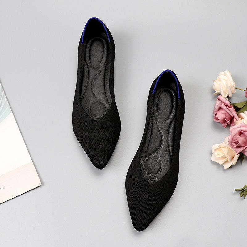 Pointed Wide Toe Box Ballet Flats for Bunions