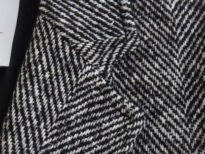 Women's Herringne Pattern Overcoat
