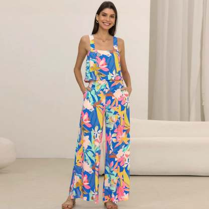 Flowy Summer Wide-Leg Jumpsuit