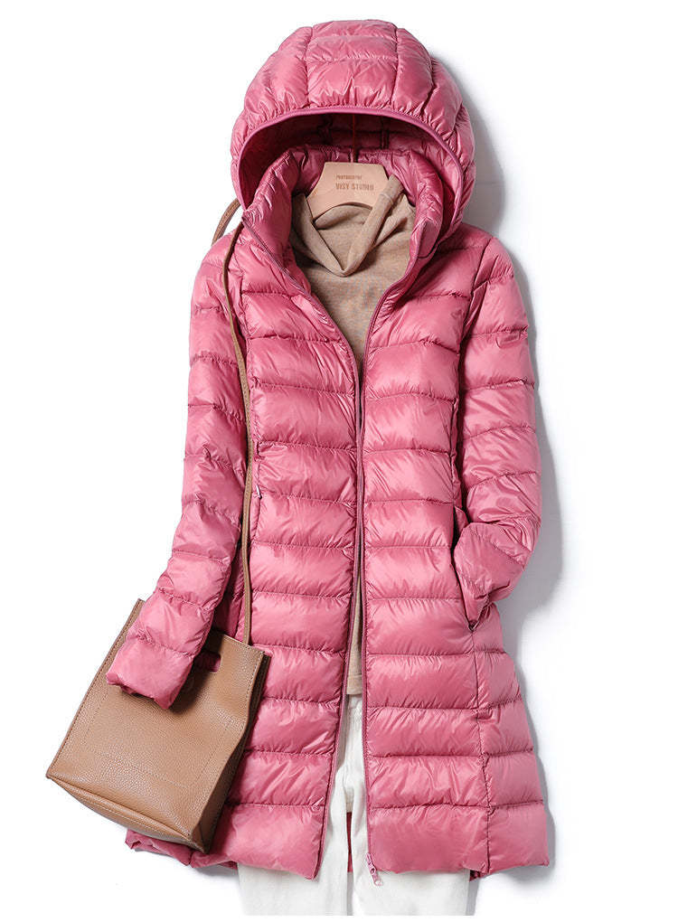 Long Ultralight Puff Down Jacket