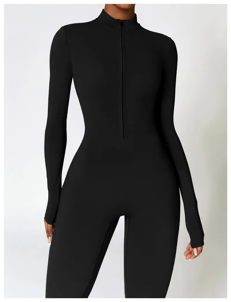 Sports Jumpsuit With Zipper