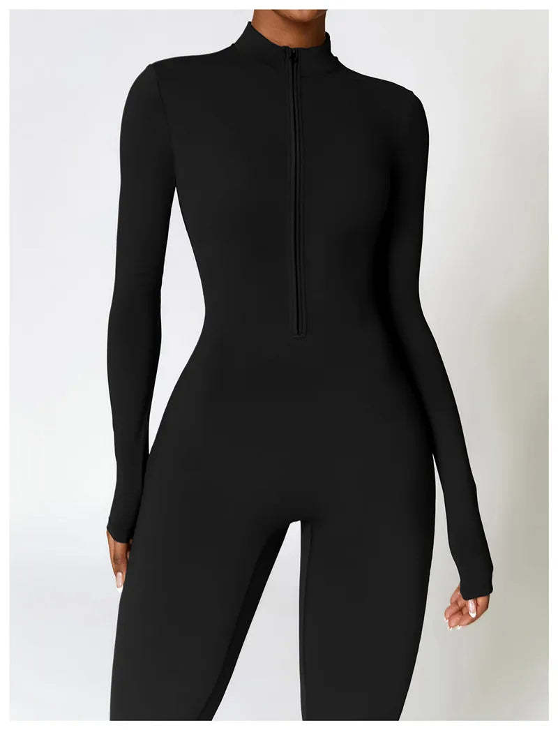Sports Jumpsuit With Zipper