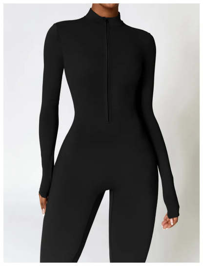 Sports Jumpsuit With Zipper