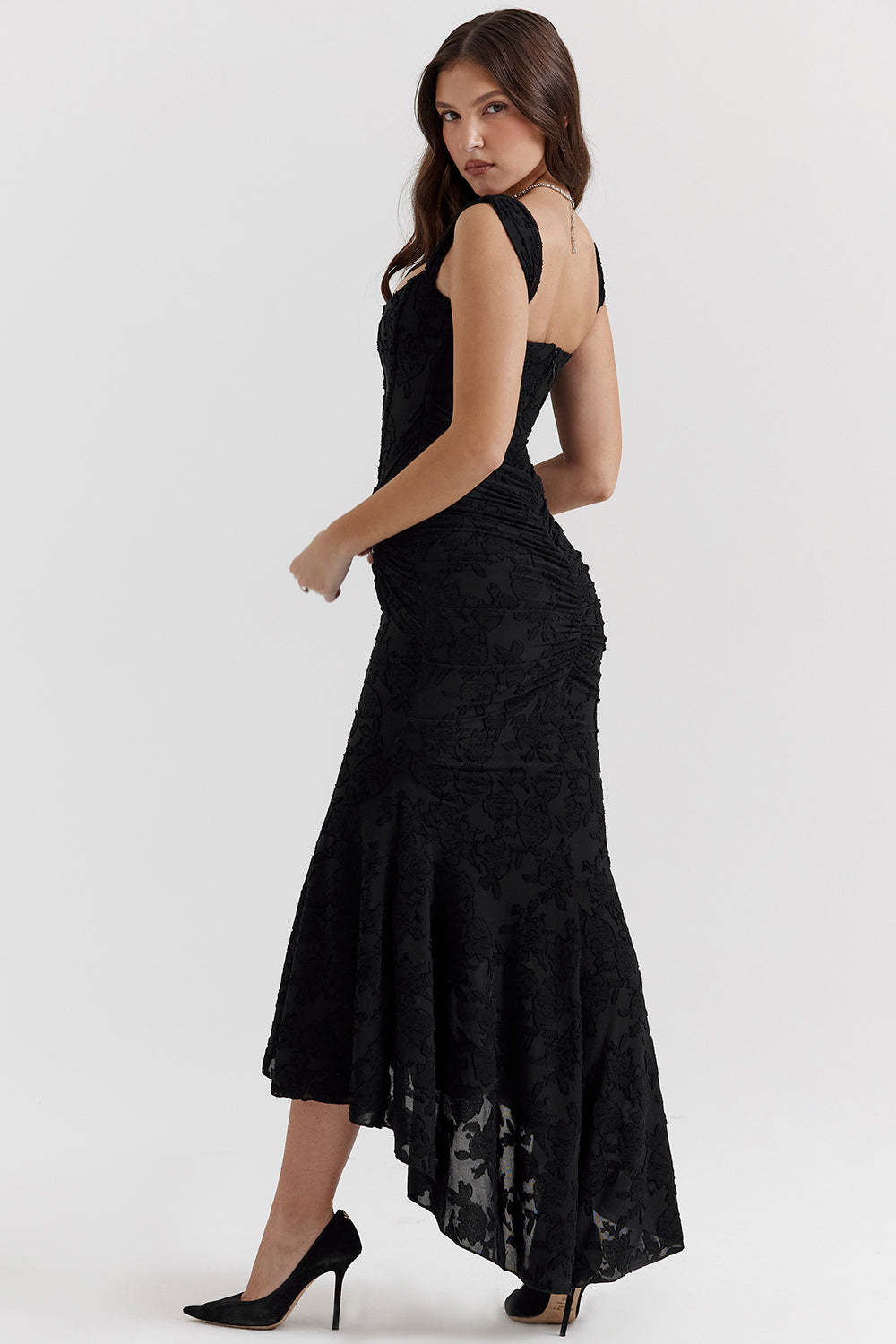 Elegant Asymmetrical Maxi Dress