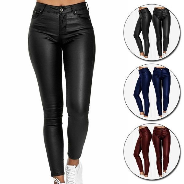 Faux Leather Stretch Pants