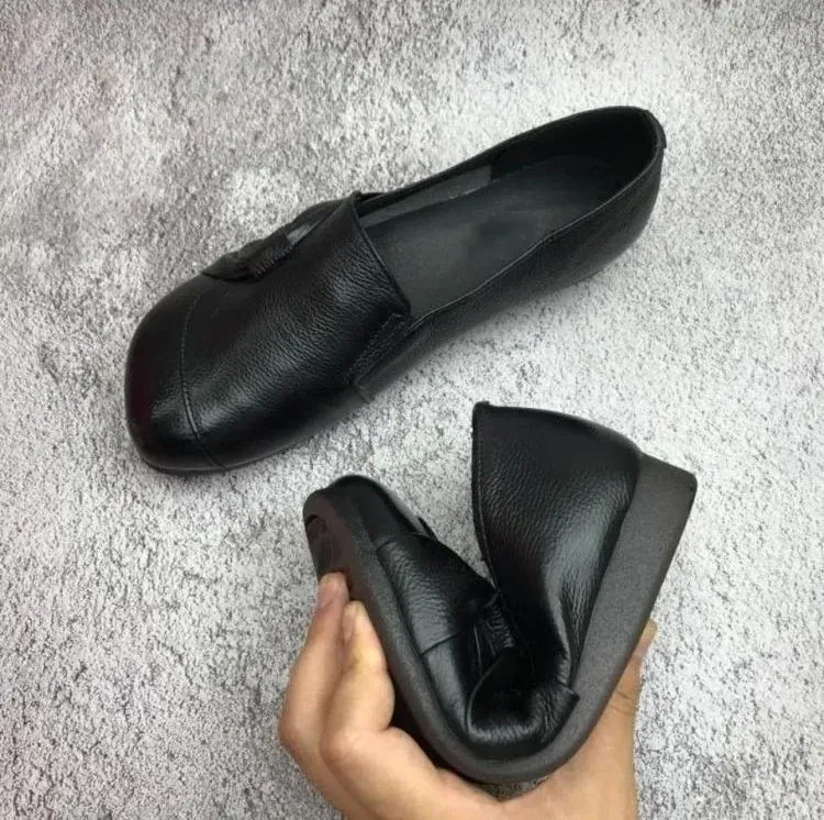 Women’s Leather Soft-soled Non-slip Shoes