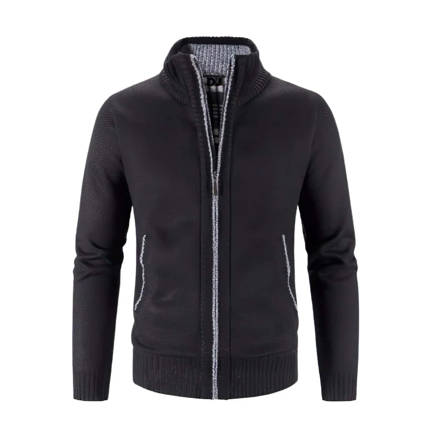 Stylish Cardigan With Zipper