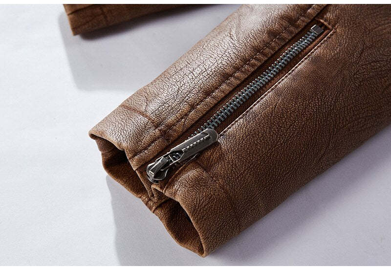 Leather Jacket With Fleece Lining