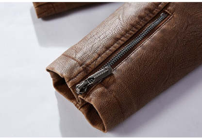 Leather Jacket With Fleece Lining