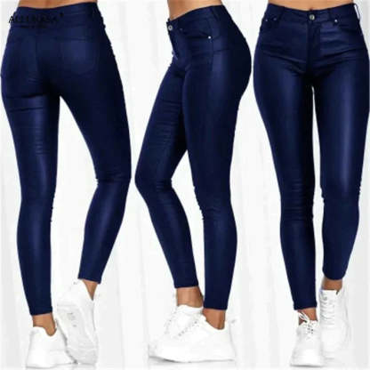 Faux Leather Stretch Pants