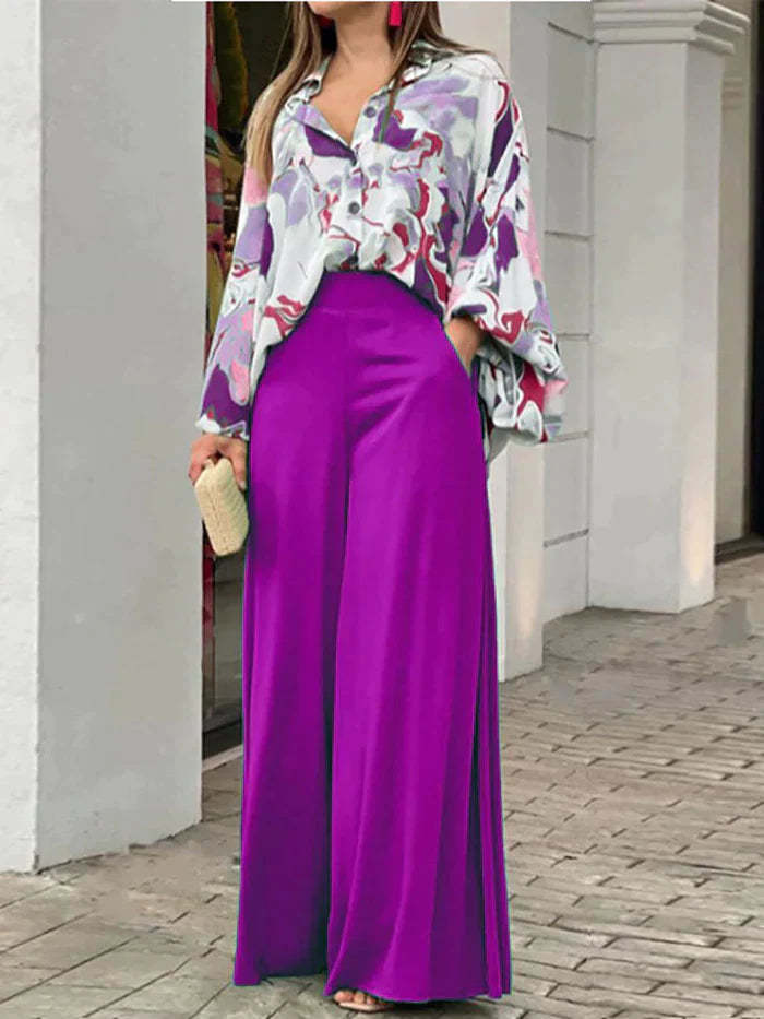 Two Piece Floral Women's Set