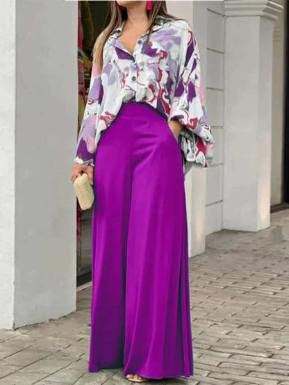Two Piece Floral Women's Set