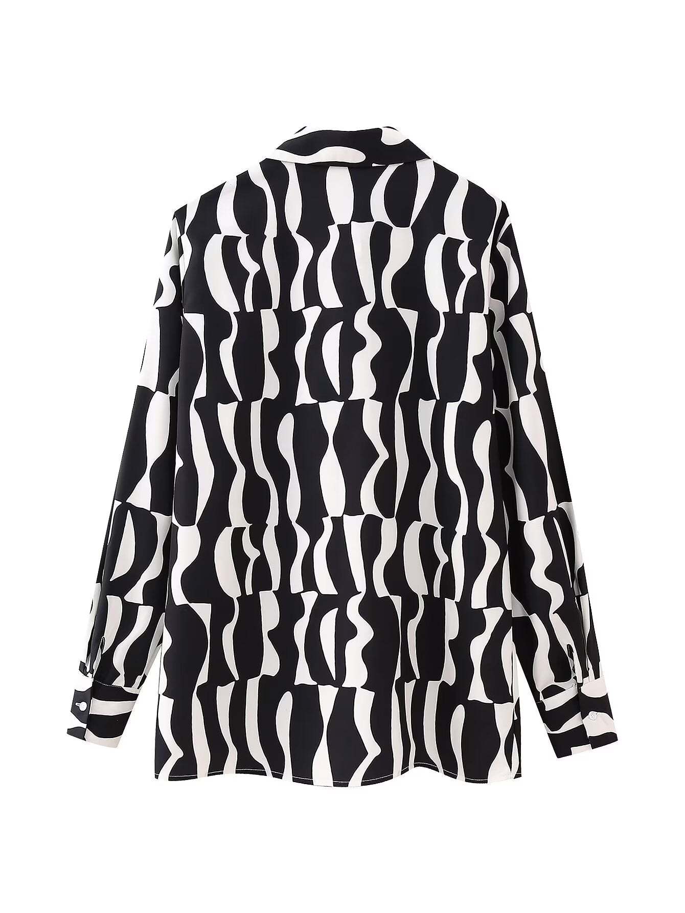 Wavy Striped Blouse