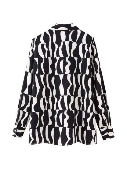 Wavy Striped Blouse