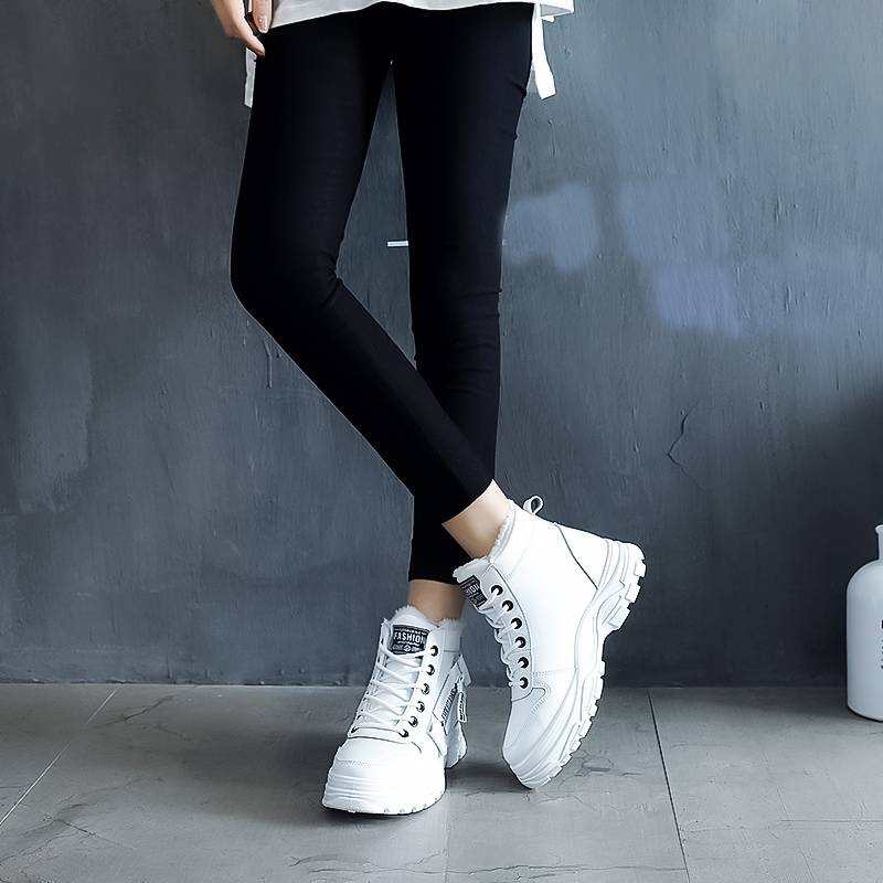 Winter Boots Women Fleece Lined