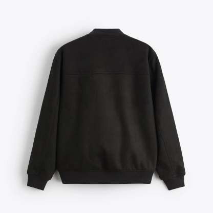  Men's Classic Zip-Up Bomber Jacket