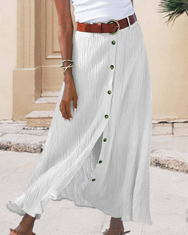 Vibrant Flowing Autumn Skirt