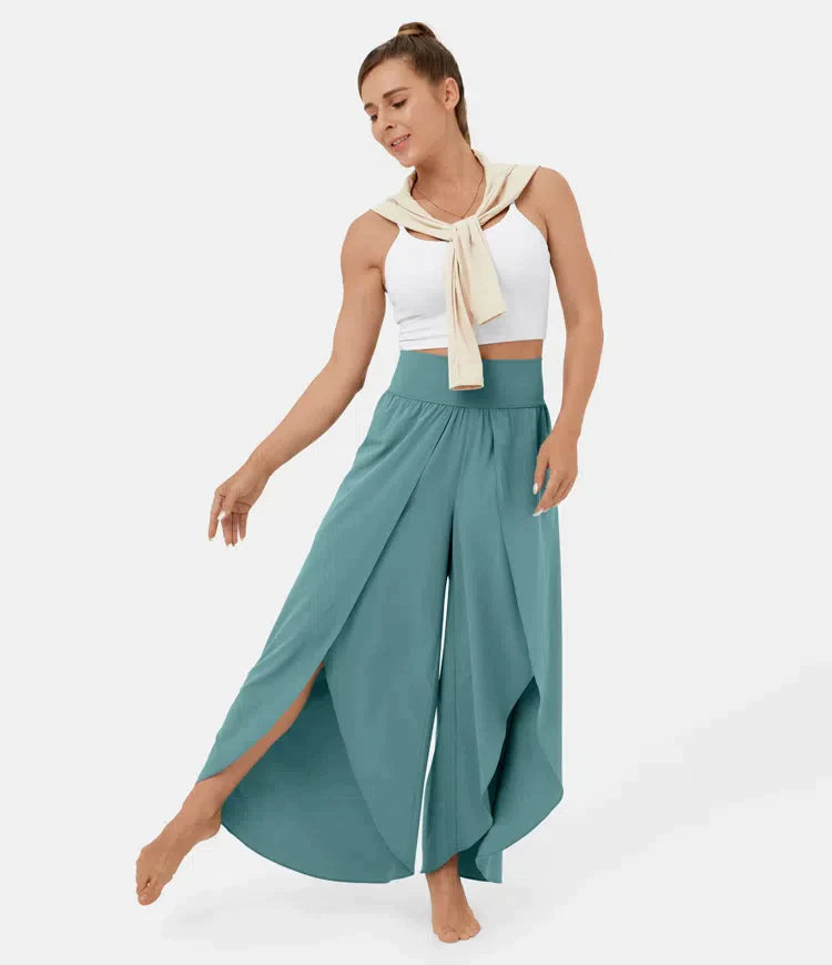 Split Leg Palazzo Pants