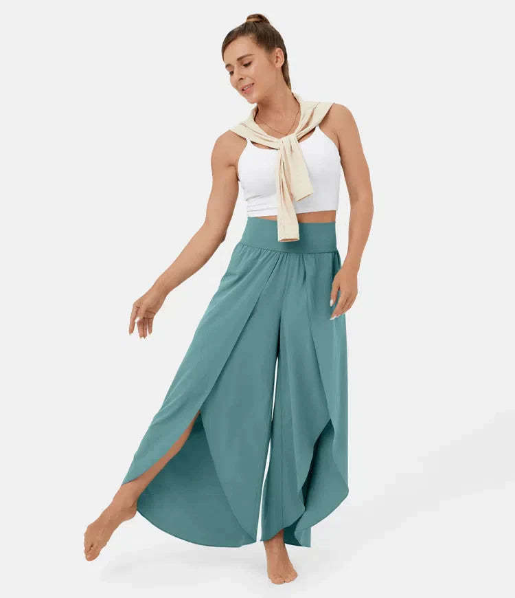 Split Leg Palazzo Pants