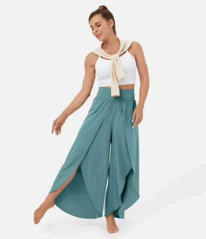 Split Leg Palazzo Pants