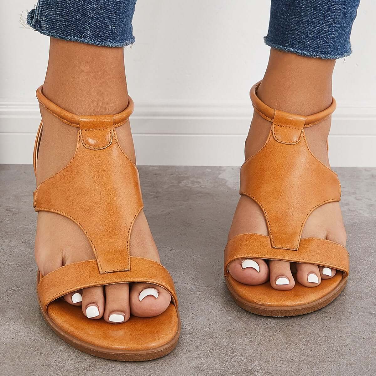 Ladies Wedge Open Toe Comfort Sandals