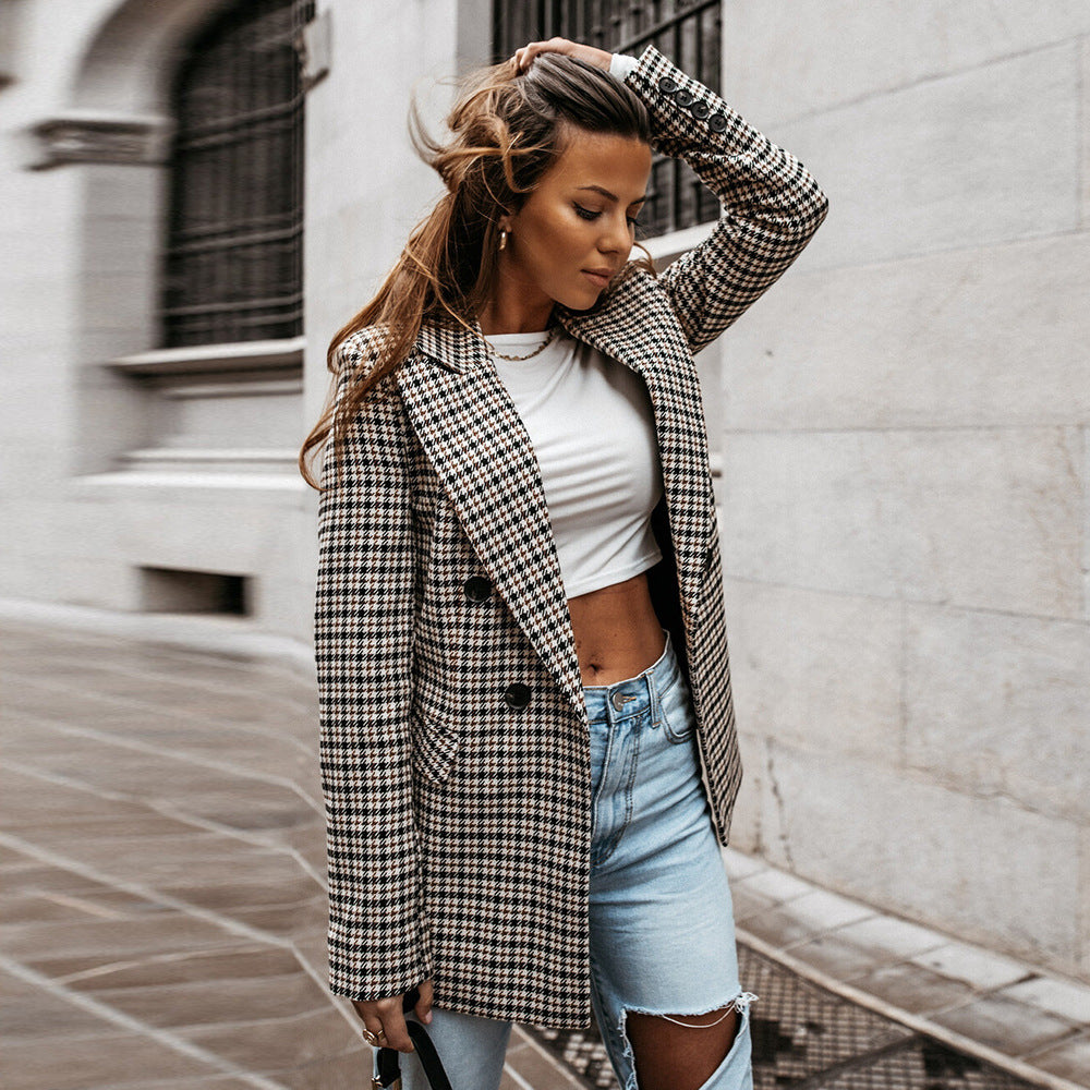 Checkered Blazer