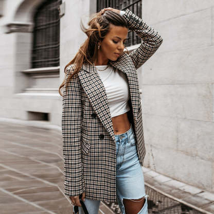 Checkered Blazer