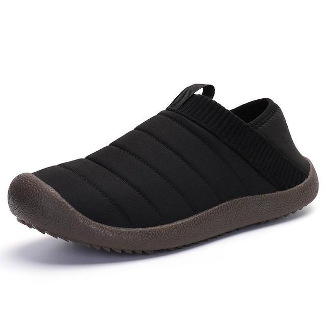 Men Fur Slippers Anti-slip Waterproof Indoor Slides