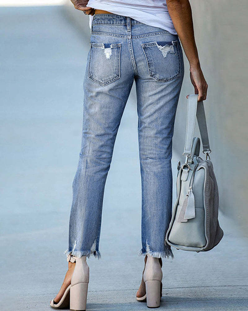 Comfortable Tattered Pants