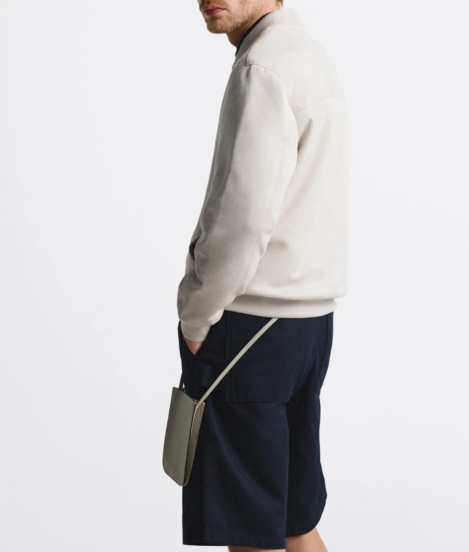  Men's Classic Zip-Up Bomber Jacket