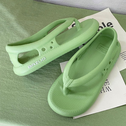 New Couple Solid Color Thong Sandals (Unisex )