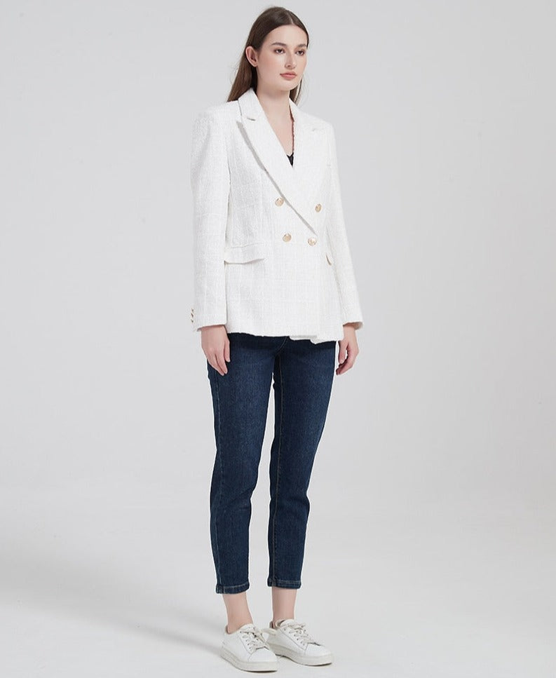 Breasted Blazer With Structure