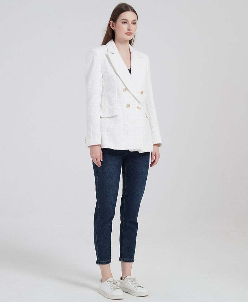 Breasted Blazer With Structure