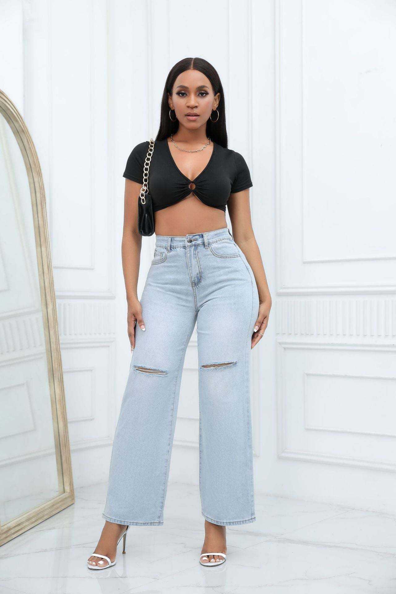 Wide-Leg Jeans