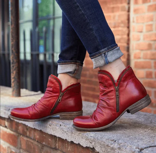 Cozy Colorful Ankle Winter Boots