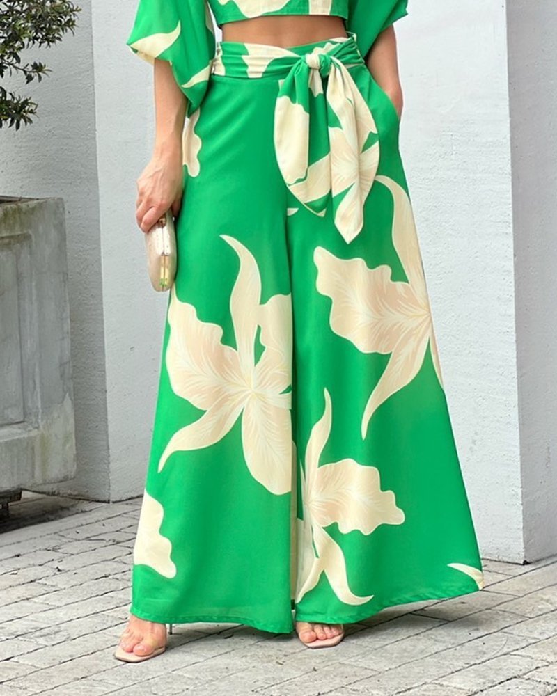 Two-piece Floral Set