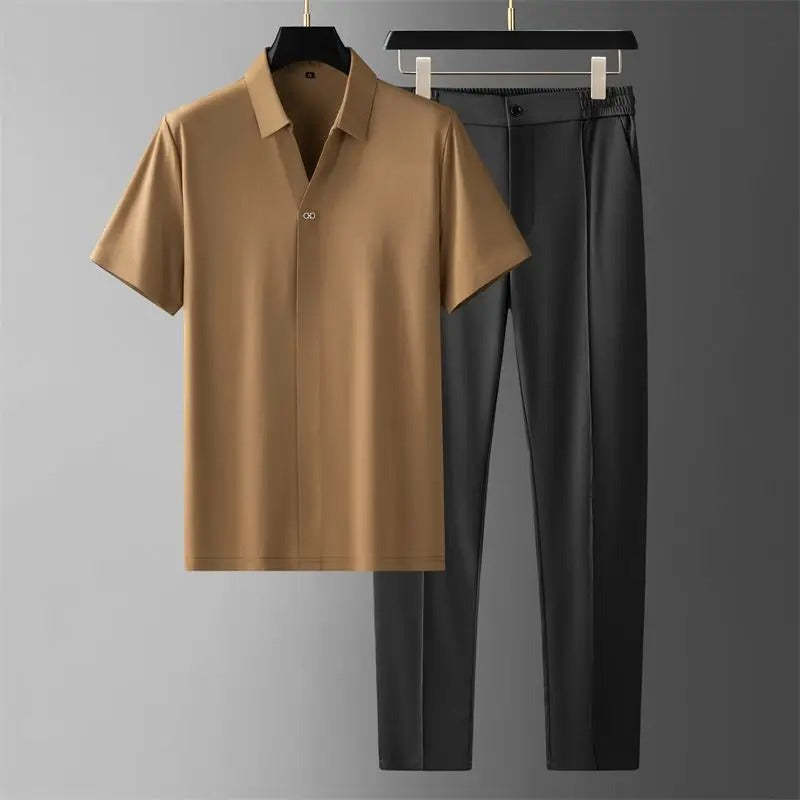 Strechy Shirt & Pants Set for Men