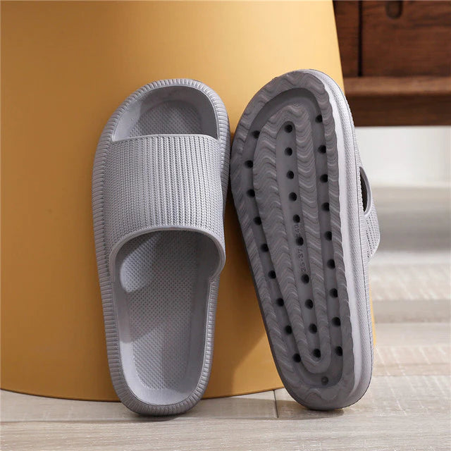 Unisex Pillow Slides Slippers Non-Slip Thick Sole Slippers