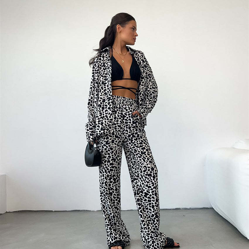 Leopard Print Lounge Set