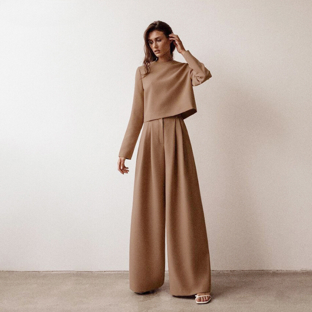Plain Two Piece Palazzo Set