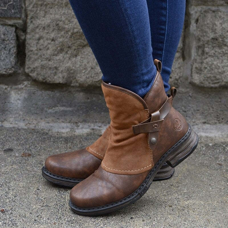 Women Orthopedic Boots Mujer Suede Winter Shoes