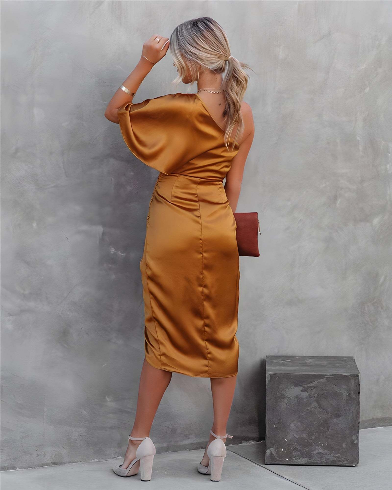 Chic Cocktail Asymmetrical Dress