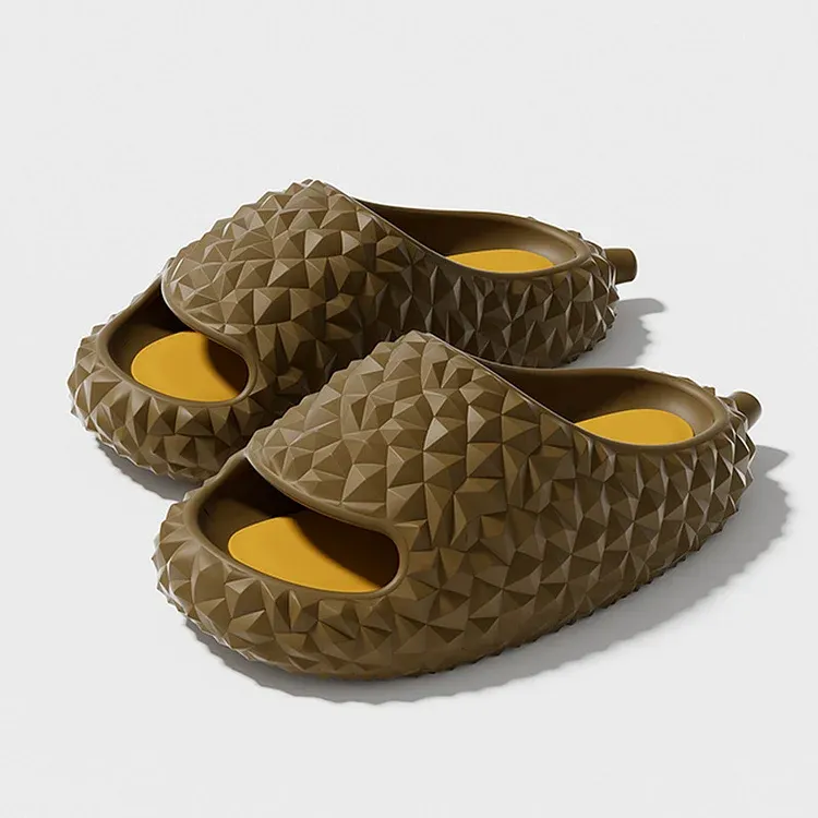 Cute Durian Slides, Quick Dry Non-Slip Soft Bottom Open Toe Indoor And Outdoor Slides