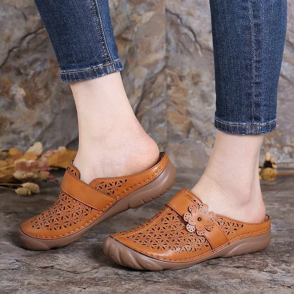 Comfortable Retro Backless Casual Sandals