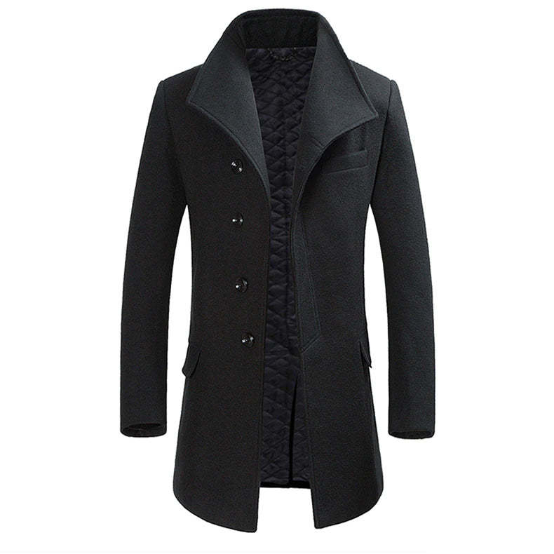 Men's Long Wool Coat