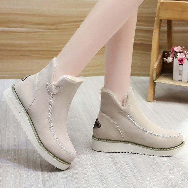 Women's Plush Suede Orthopedic Ankle Boots