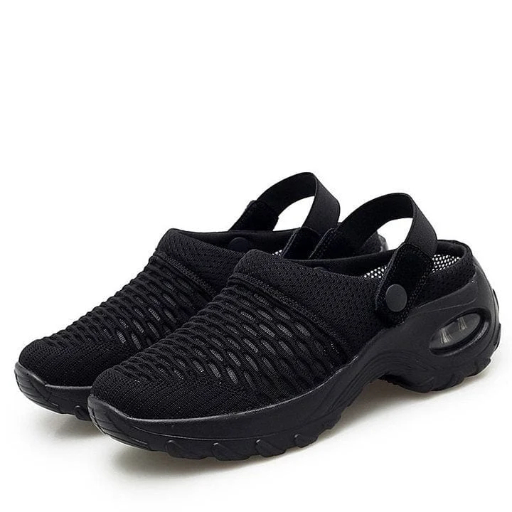 Women's Summer Breathable Mesh Air Cushion Outdoor Walking Slippers Orthopedic Walking Sandals